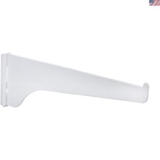 Adjustable 8-Inch White Shelf Brackets - Perfect for Stylish Storage Solutions