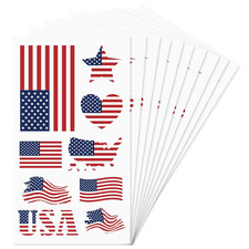 American Flag Temporary Tattoos for Adults Kids, 90 PCS, Patriotic Favors