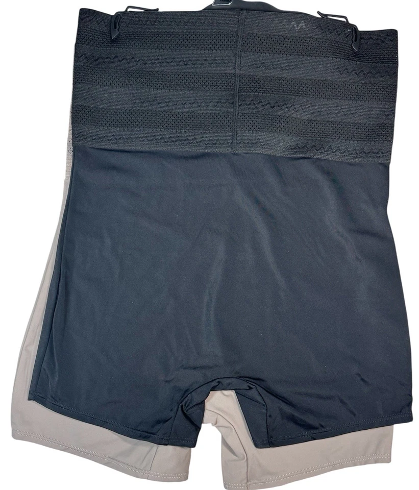 Paquete de 2 Pantalones Cortos Marilyn Monroe Modeladores Pierna Larga Muslo Adelgazantes MM7160 Nylon Talla 1X Foto 2 de 4