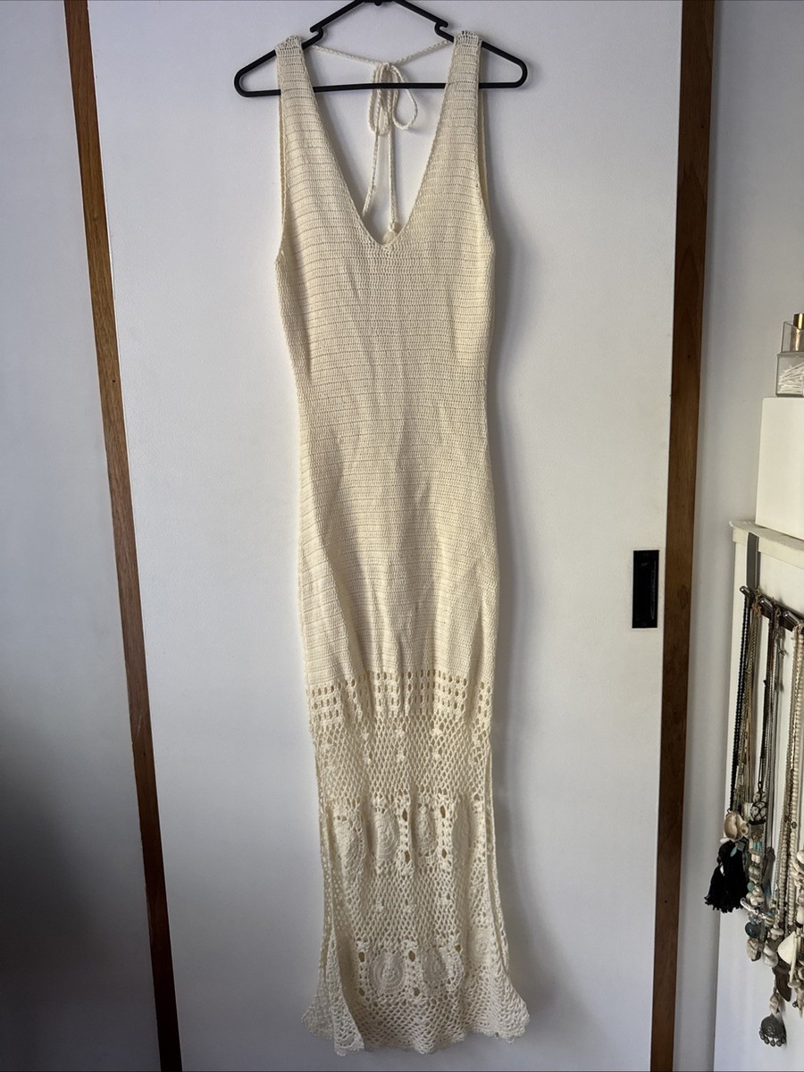 SPELL & THE GYPSY COLLECTIVE Let The Sunshine In Crochet Dress Size M SP12 View 2