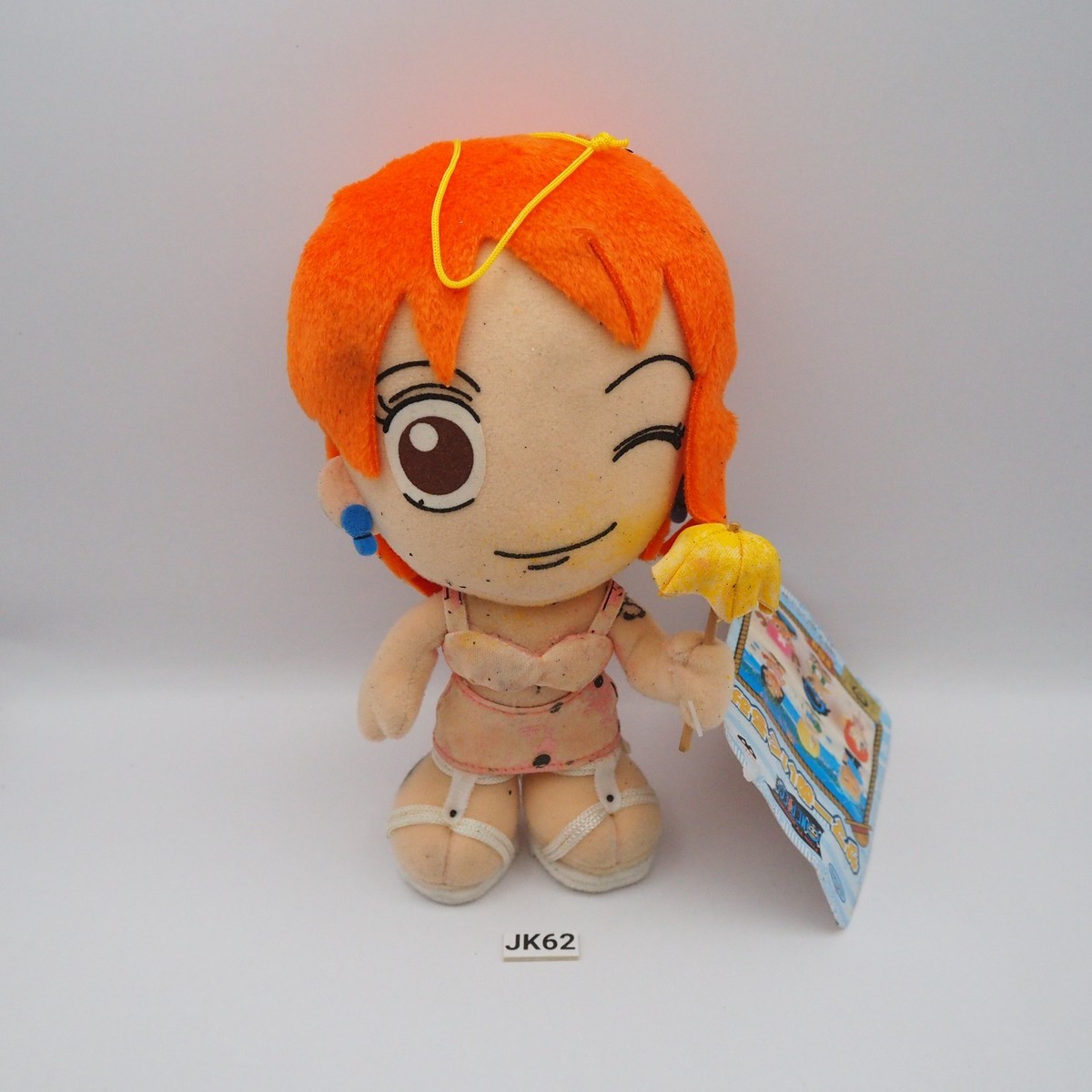JK62 JUNK One Piece Nami Banpresto 2002 Plush 7