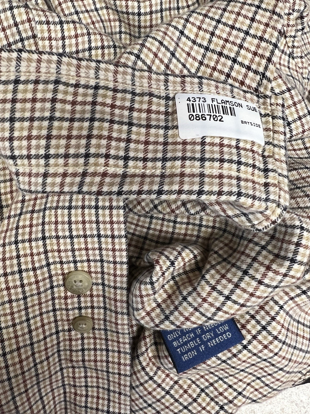 Facconable Brown Men’s Button Down Long Sleeve 10… - image 9