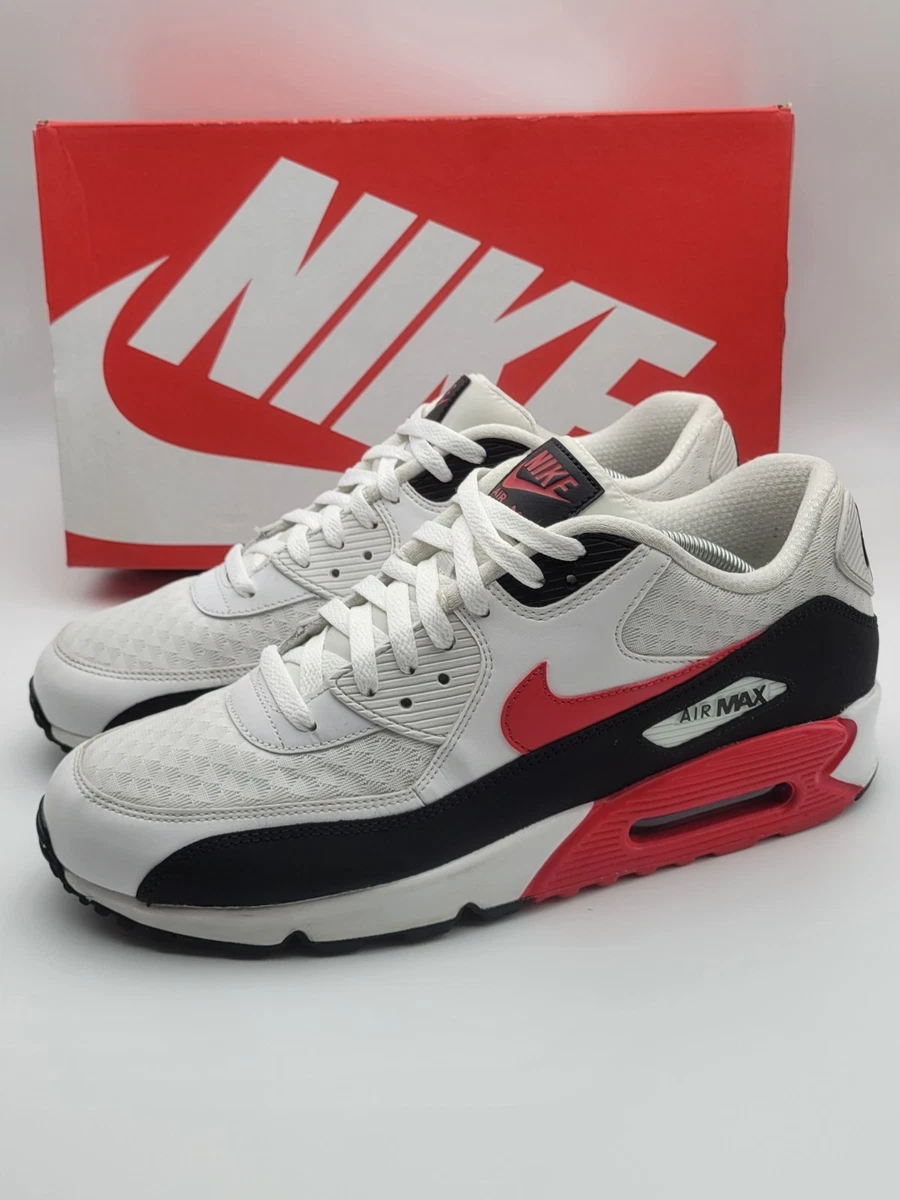 Preços baixos em Nike Air Max 90 White Black University Red | eBay