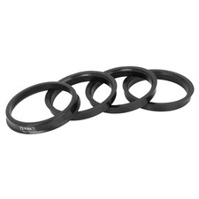 X AUTOHAUX 4pcs Plastic 72.6mm OD to 64.1mm ID Car Hub Centric 64.1mm, Black 