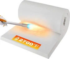 MMasters 24"*8"*1" Ceramic Fiber Insulation Blanket, Fireproof & Heat... 