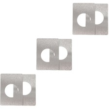  3 PCS Door Latch Plate Deadbolt Reinforcement Knob Repair Plates