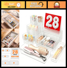 Military-Grade Drawer Organizer - 5 Size Makeup Bathroom Storage, Holds 177 It