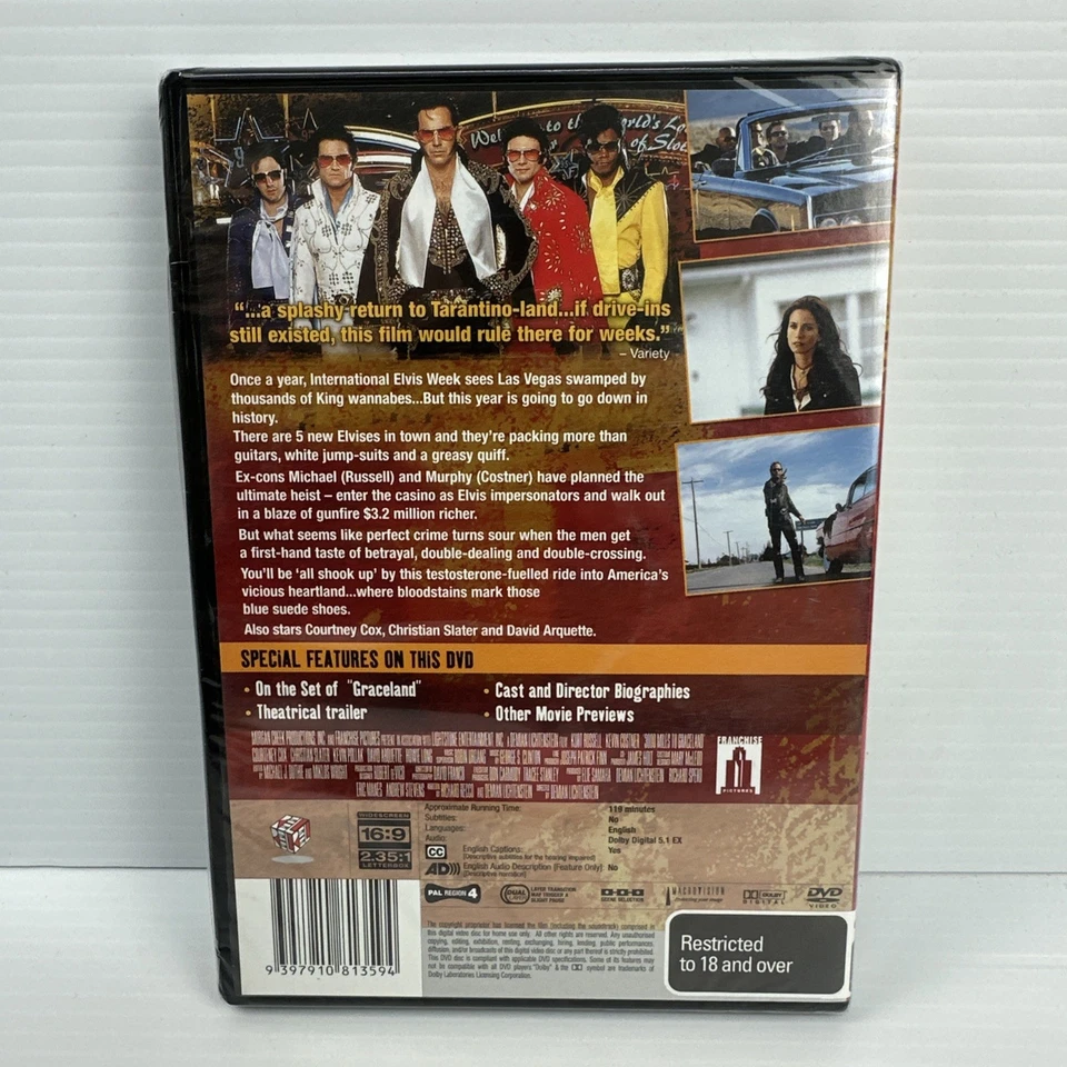 3000 Miles To Graceland (R18+) DVD Brand New Sealed Pal Region 4 Oz Seller - image 2 of 2