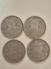 BRD * 2 DM * 1951  *D + F + G + J  -Trauben & &Auml;hren&nbsp; Mark - Komplettsatz -sehr s