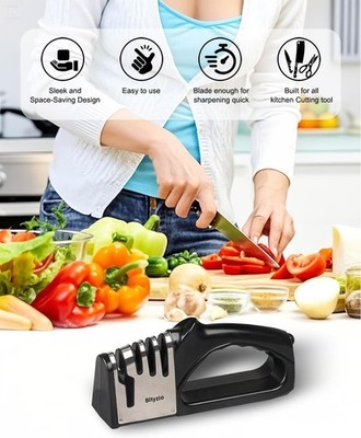 4-In-1 Kitchen Knfe Sharpener, Multi-Functional Sharpening Kit, Stylish Kitchen