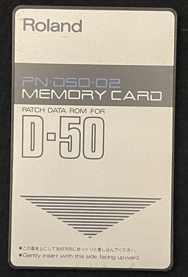 Roland D50 D550 ROM Card PN-D50-02/ Originale D50 Werkssounds