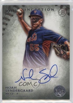 2015 Bowman Inception Prospect Green 2/99 Noah Syndergaard Rookie Auto RC e6p