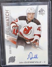 2016-17 SP Authentic Future Watch Auto /999 John Quenneville #183 Rookie RC