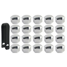20x Chrome Wheel Lug Bolt Nut Covers Caps & Tool For Tesla Model 3 S 2017-20 aq