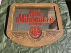 Old Milwaukee Beer Vintage Mirrored Bar Sign Retro Brewery Decor, 1960s