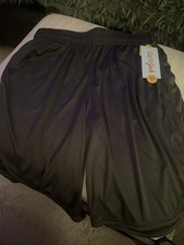 Cat  Jack Unisex Wicking/Silky Shorts, Dark Gray, Pockets, L 10/12, NWT