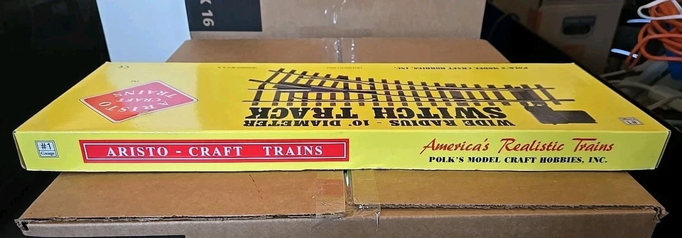 Aristocraft G-Scale ART-30370 Brass Right Hand Manual Switch Track 10' Diameter - Image 4 of 4