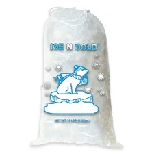 10 Lb Ice Storage Bags With Drawstrings Multi Use For Events Coolers Picnics