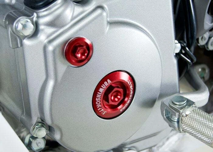 YOSHIMURA BILLET CRANK INSPECTION PLUG RED RMZ/KX MSC - Image 2 of 2