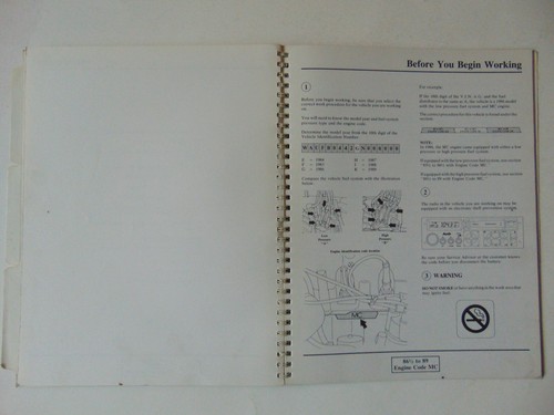 Factory Audi 5000/200 Pre-Delivery/Recall Campaign Manual - Turbo Vehicles 84-89 - Picture 7 of 10
