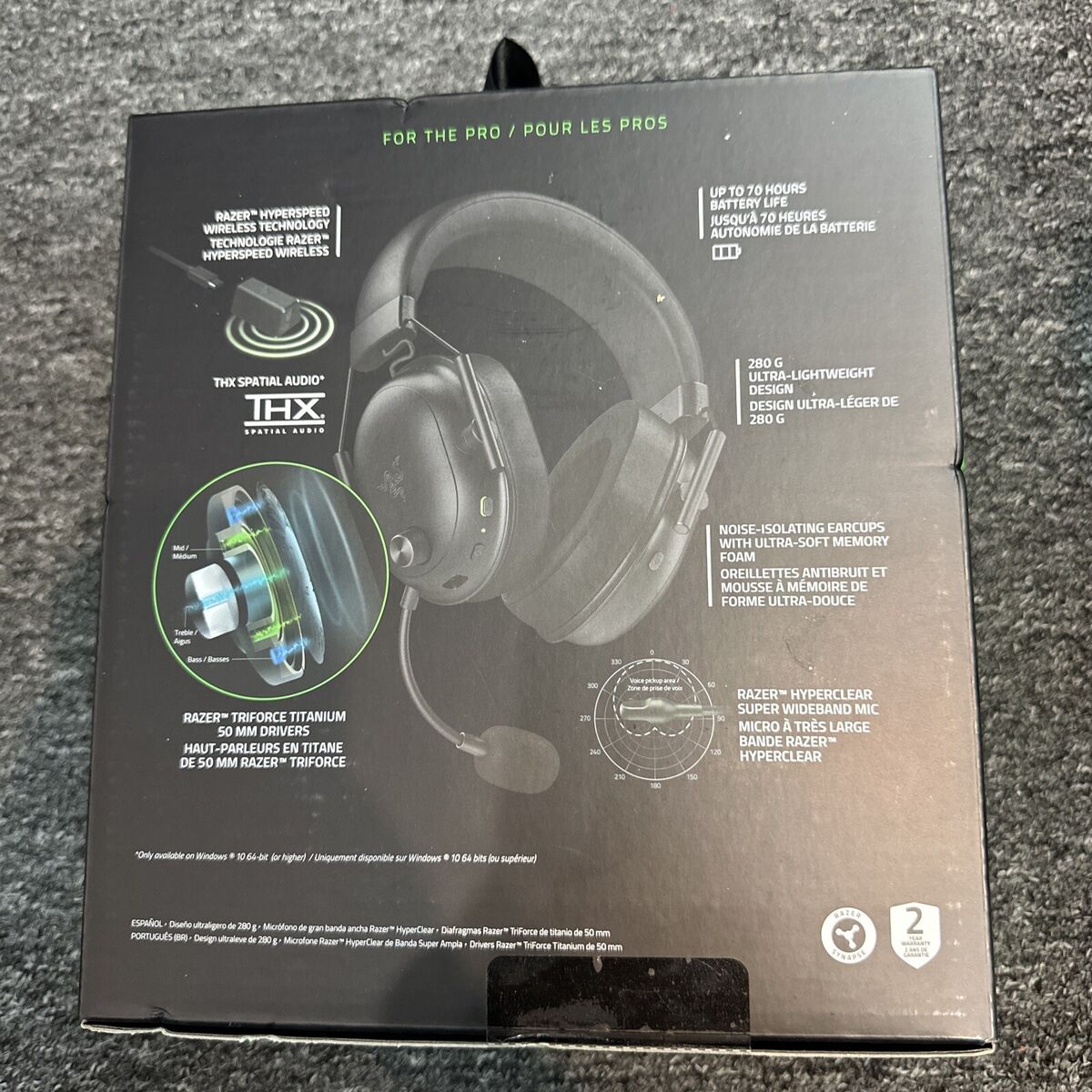 Razer BlackShark V2 Hyperspeed Wireless Gaming Headset Razer BlackShark V2 Hyperspeed Wireless Gaming Headset