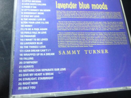 SAMMY TURNER CD - Complete Story Lavender Blue Moods Marginal Label - Imagen 2 de 3