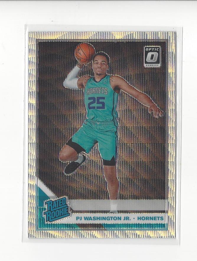 2019-20 Optic Fanatics Box Set Silver Wave #152 PJ Washington Jr. Rookie Hornets