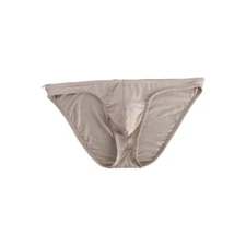 Trendy Men's Ice Silk Briefs with Elastic Waistband and U Convex Pouch