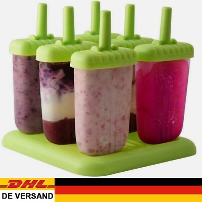 Eis Am Stiel Form Eisformen Eisförmchen BPA Frei Stieleisform Popsicle-DE NEU