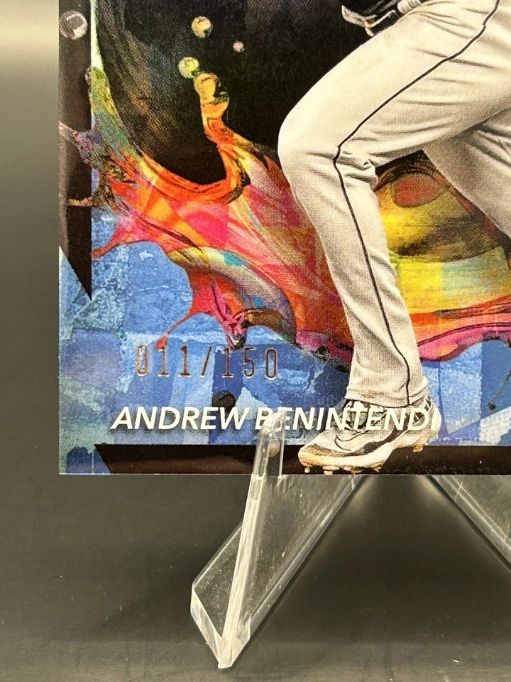 2024 Topps Finest Andrew Benintendi #261 Rare Blue Refractor /150 White Sox - Image 2 of 3