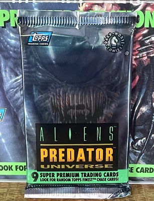1995 TOPPS ALIENS PREDATOR UNIVERSE (Premiere Edition) ALL ART PACK 9 Cards OVP!