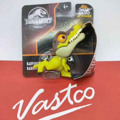 Mattel Snap Squad Attitudes Jurassic World Baryonyx Action Figure 2.4 in GYN45