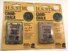 Lot of 2 Packs H. S. Strut Camo Chalk For Turkey Box Game Call Vintage 11056-X
