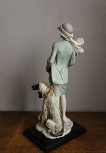 G Armani Figurine Teresa Statue Porcelain Light Green Outfit Afghan Hound 0451C - Picture 4 of 10