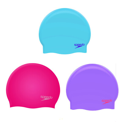 Badekappe Speedo Kinder Silikon Jungen Mädchen Junior plain moulded, vorgeformt