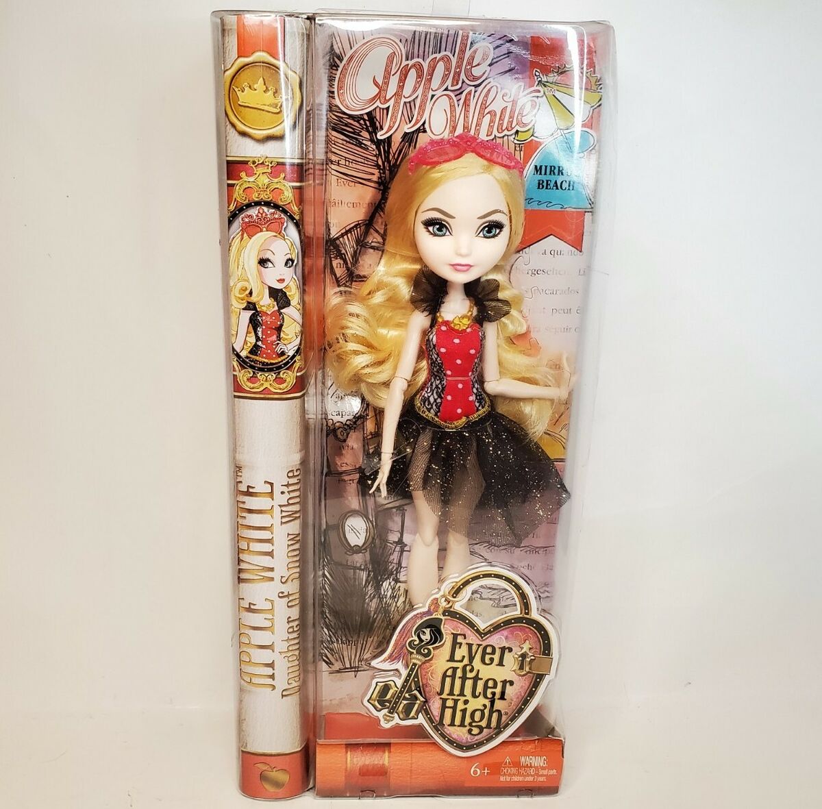 Ever After High APPLE WHITE MIRROR BEACH DOLL MATTEL Retired Snow White  Daughter