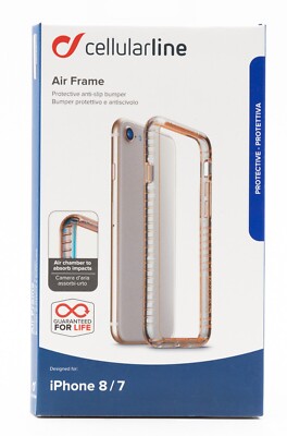 Cellularline Apple iPhone 7 8 SE20 Air Frame  Rahmen Cover Case Hülle rose