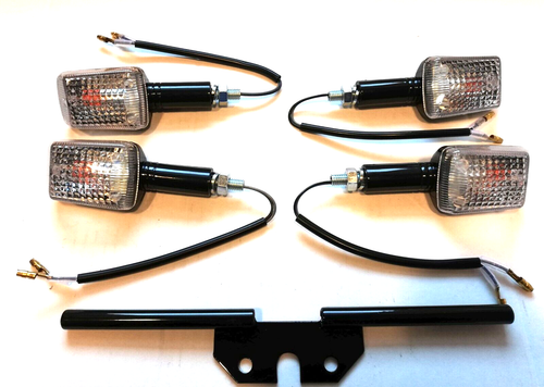 4x Mini Blinker Blinkleuchte Halter pas f Simson S51 S50 S70 S53 Schwarz E-Prüfz - Bild 5 von 8