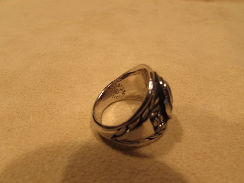 Anello classe Chicago Vocational High School argento sterling vintage - Foto 7 di 10