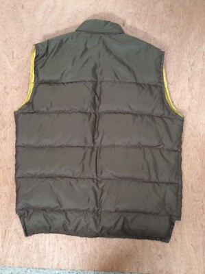 Hansa Branta Stearns VEST Mens LARGE Goose Down Puffer Brown