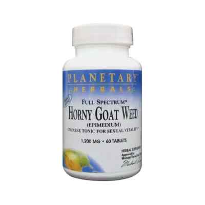 Planetary Herbals Full Spectrum Horny Goat Weed 1,200 mg 60 Tabs