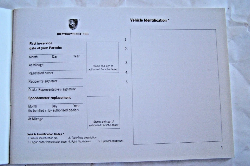 Porsche 911 2006 programa de mantenimiento para propietarios Boxster Cayman servicio original nuevo Foto 2 de 4
