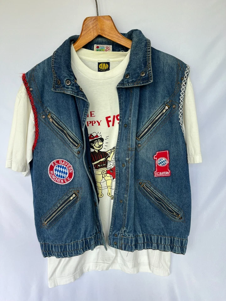 Chaleco aficionado vintage firmado por el FC Bayern Foto 3 de 4