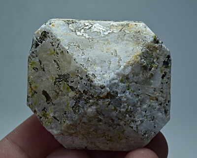 93 Gm Amazing Unique Double Terminated Unknown Crystal w/ Pyrite @Badakhshan Afg