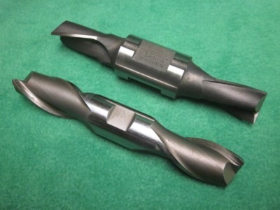 2 SOLID DOUBLE END MILL LH 13/16'' HSC  RH 7/8'' HSS