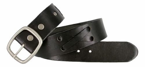 Klassischer lässiger Gürtel antike Schnalle echtes Vollnarbenleder Gürtel 1-3/4" breit - Bild 11 von 20