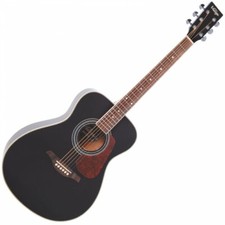 Vintage V300 Acoustic Folk Guitar Outfit / Package - Black