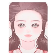 1 Sheet of Face Drawing Board Face Makeup Practice Mold Makeup Practicing Board