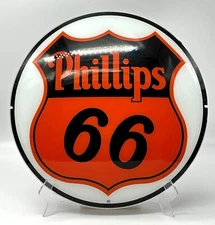 PHILLIPS 66 13.5" GLASS FACE for GAS PUMP GLOBE - FREE SHIPPING!!