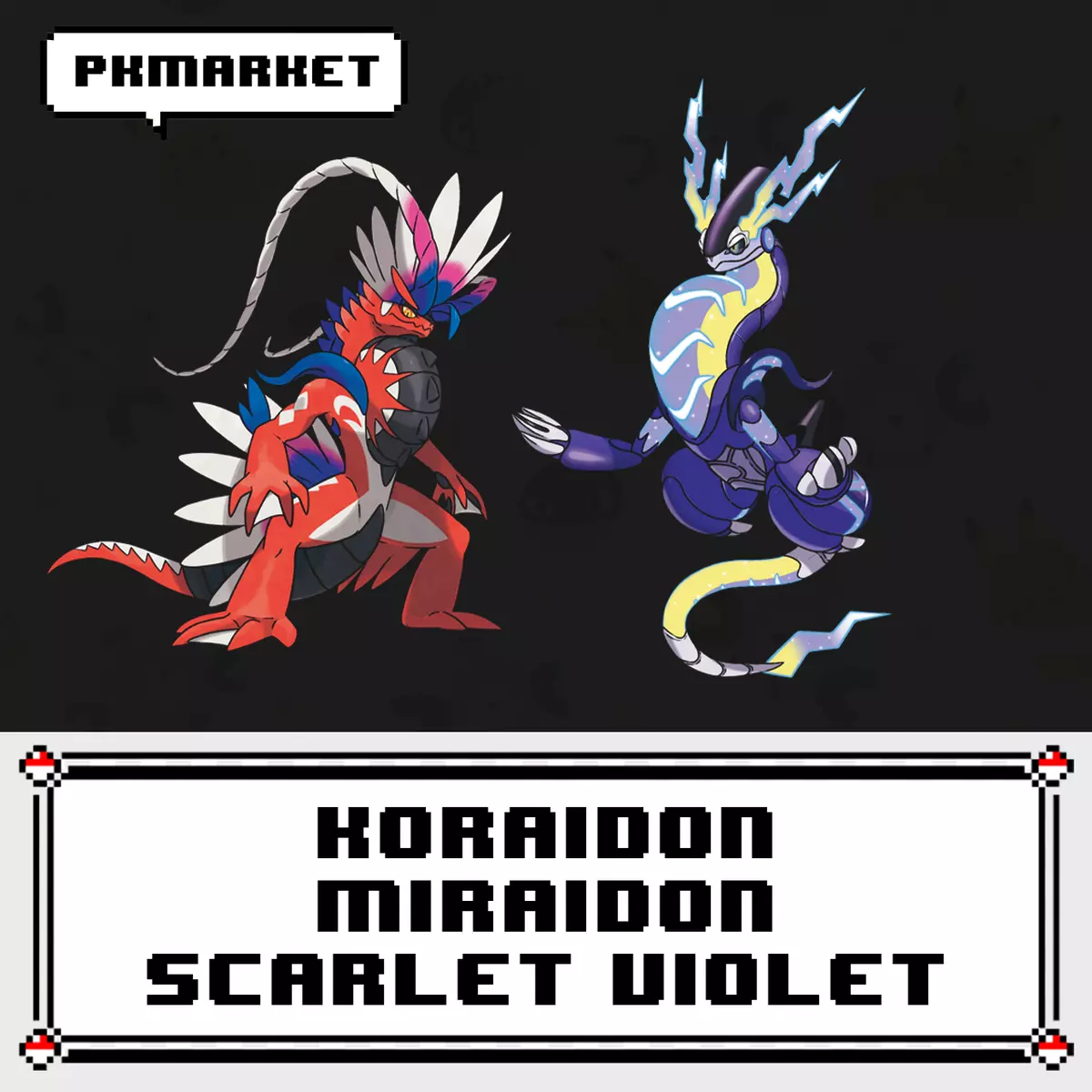 6IV MIRAIDON + KORAIDON 2 PACK, POKEMON SCARLET & VIOLET